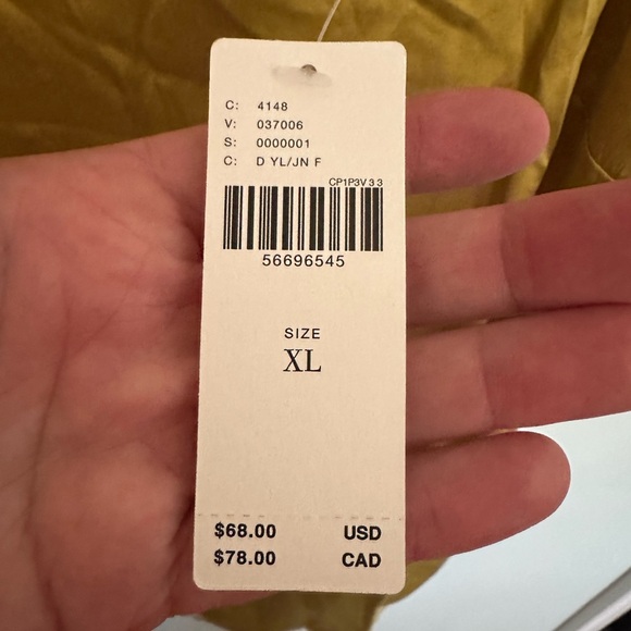 Gold Yellow Silk Anthropologie Camisole top - Picture 2 of 3